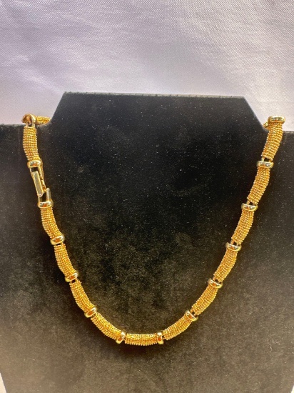 Gold Colored Necklace Costume Jewelry