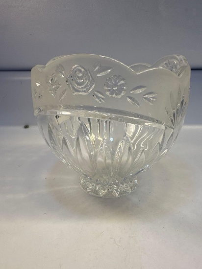 Vintage Decorative Design Glass Bowl