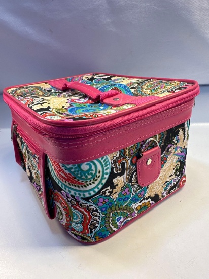 Large Makeup/ Cosmetic Bag With Handle