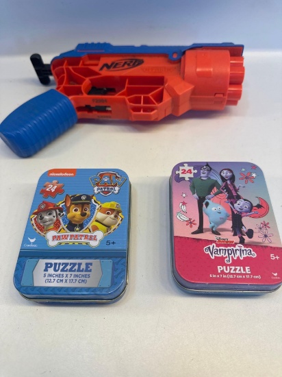 Paw Patrol Puzzle, Vampirina Puzzle, Nerf Gun