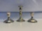 3 Metal Candle Holders