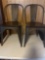 Metal Chair with Wooden Seat