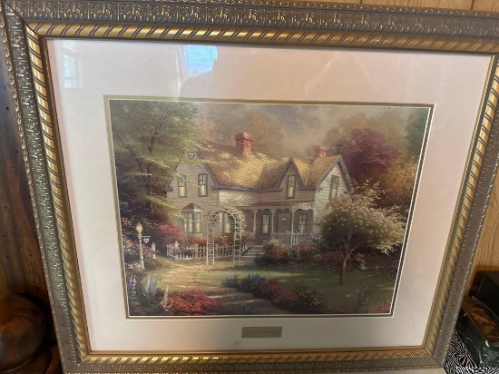 Home is where the Heart is Thomas Kinkade Picture In Frame