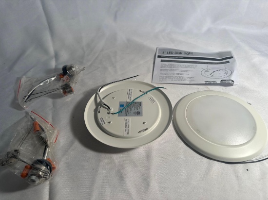 New 6 Inch LED Disk Lights With Accessories