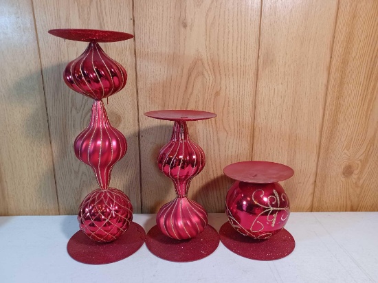 Christmas Decor Candle Holders