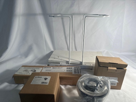 New 2 Stainless Steel Basket Strainer/ 1 New Power Cord With Junction Box , Etc