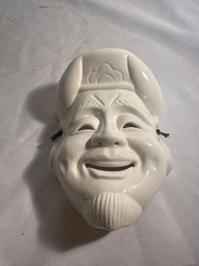 Vintage Pier One Asian Daikoku God Of Wreath Art Mask