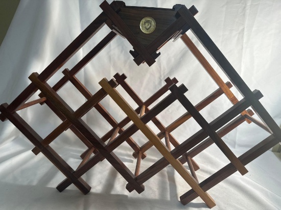 Ducks Unlimited Wooden Wine Rack