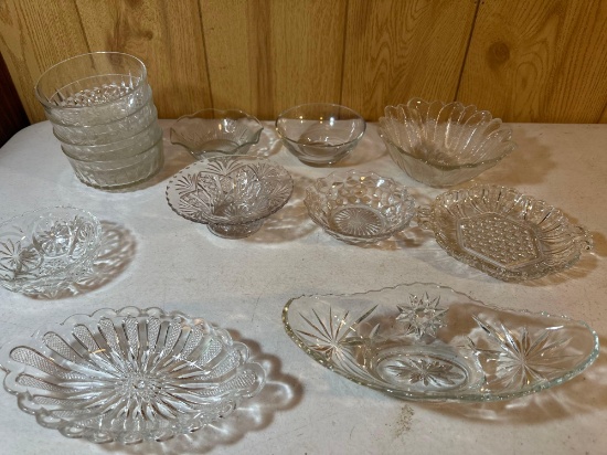 Decorative Glass Bowls, Candy Dishes, Serving Bowls, Etc