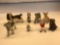 8 Dog Figurines