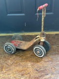 Vintage Amf Junior Wee Scooter Red Riding Toy