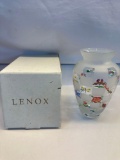 New Lenox Hand Painted Decorative Vase In Box