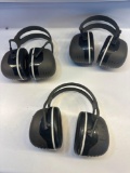 Three 3M Peltor X5A Over The Head Earmuffs