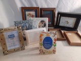 10 Picture Frames and Swivel Clock/Picture Frame