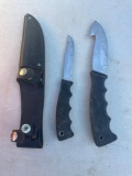 Buckmasters Stainless Steel Knives With Sheath