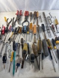 Wrenches, Screwdrivers, Pliers, Etc Tool Lot