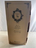 Boyds Collection Yesterdays Child Porcelain Doll with Stand, Bear and Cake Figurine