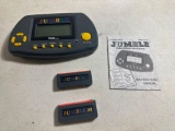 Vintage 1998 Jumble Electronic Word Game With 2 Cartridges and Book