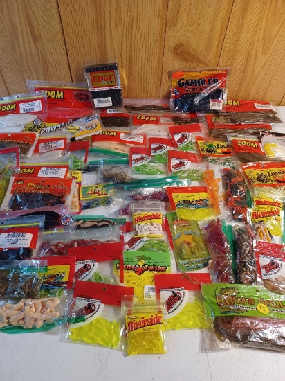 67 Packs of Artificial Fishing Worms