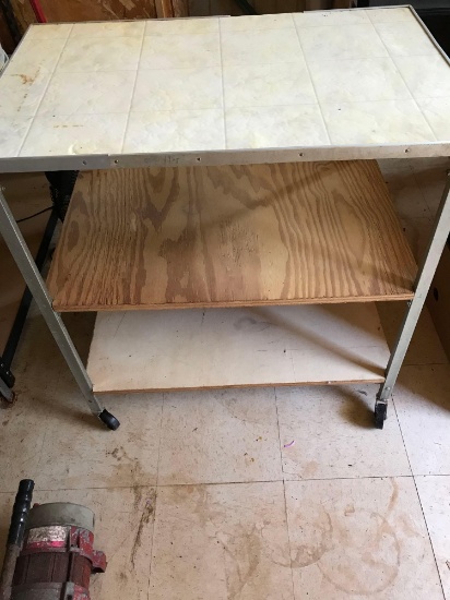 Cart with Shelves on Casters