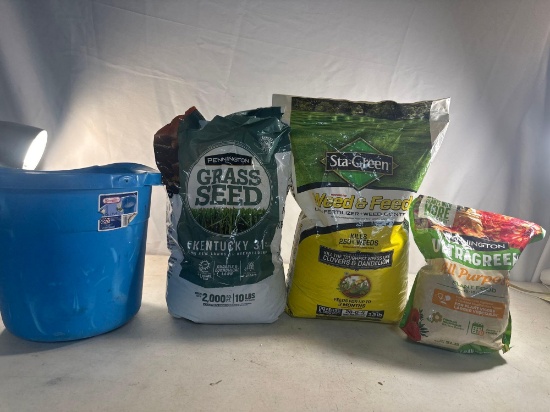 Grass Seed, Weed and Feed, All Purpose Plant Food