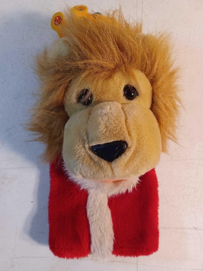 Lion Hand Puppet with Crown