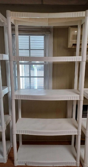 Plastic 5 Shelf Storage Unit