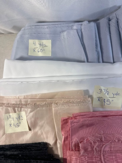 Lining/ Satin/ Steer Etc Fabric Pieces