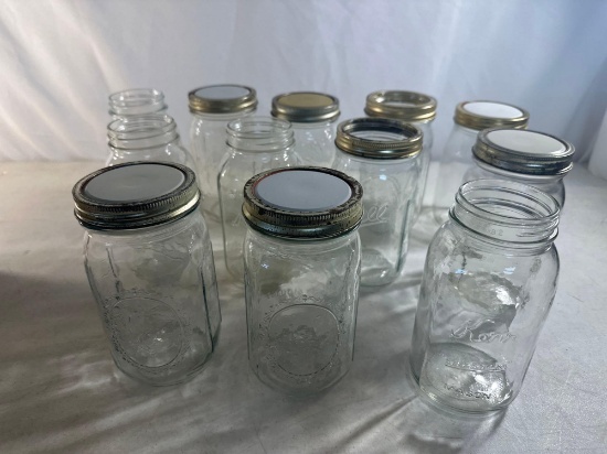 12 Quart Glass Mason Jars