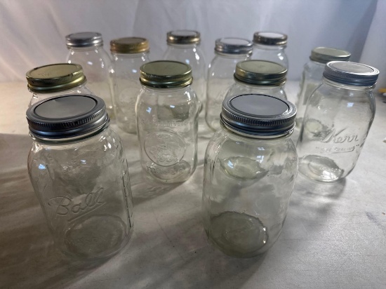 12 Quart Glass Mason Jars