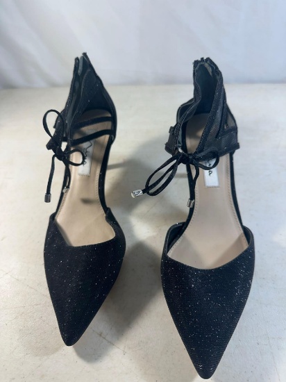 Womens Nina By NY Black Sparkle Heels