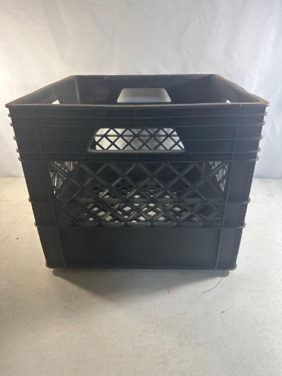 Plastic Black Milk Crate