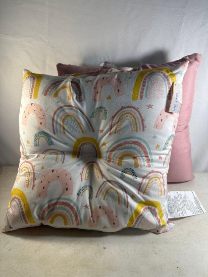 New Reversible Floor Cushion Rainbow