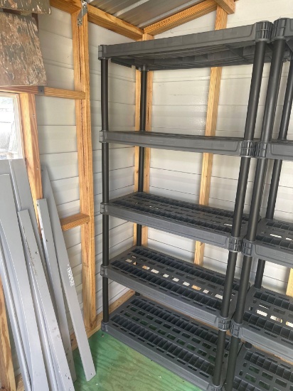 Black Plastic 5 Shelf Bookcase