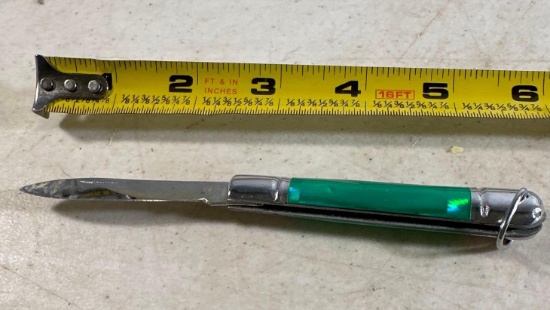 Green Pocket Knife