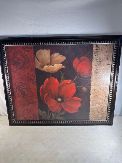 Painted Picture in Plastic Frame