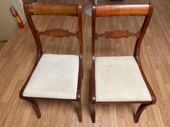Wooden Chairs With Padded Seats