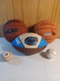 Wilson Basketball, Baden Basketball, Carolina Panthers Football, Rawlings Baseball, and Disney