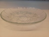 Glass Roses Serving Platter