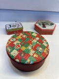 3 Christmas Tins