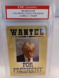 Donald Trump Wanted Graded Card