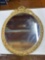 Large Oval Framed Wall Hanging Mirror