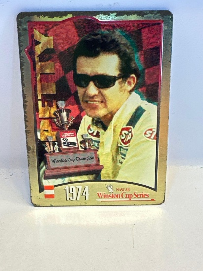 1974 Richard Petty Winston Cup Champion Metallic Impression Metal Card