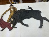 Large Size Matador and Bull Wall Hanging