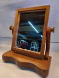 Vintage Wooden Shaving/Vanity Mirror