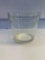 Vintage Clear Glass Flower Pot/ Planter