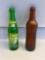 Vintage Upper 10 Soda Glass Bottle/ Vintage Brown Crush Soda Glass Bottle
