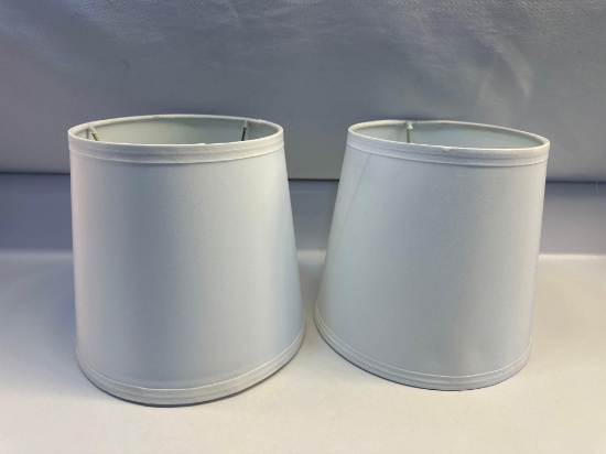 2 New White Lamp Shades