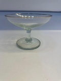Vintage Clear Glass Candy Dish With Pedestal