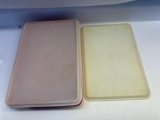 Plastic Tupperware Container With 2 Lids